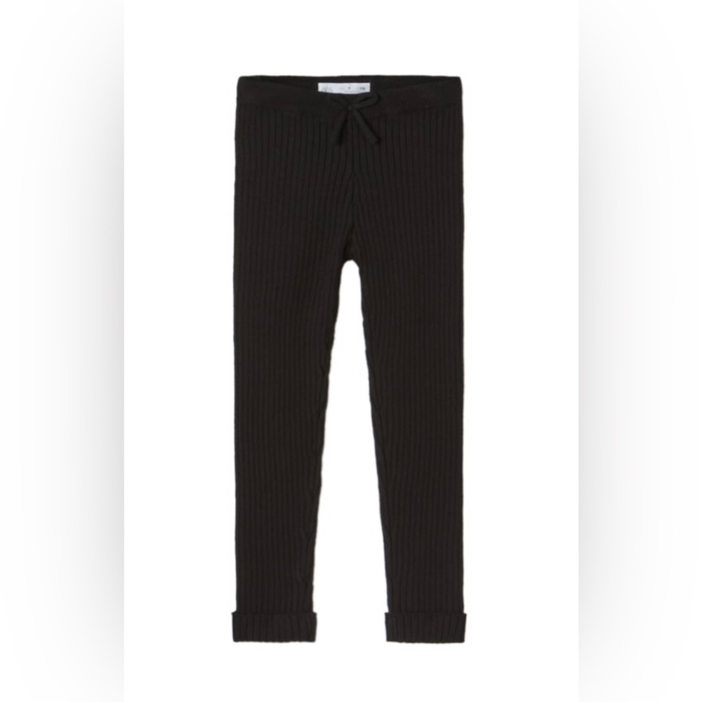2 Zara girls ribbed knit leggings size 9